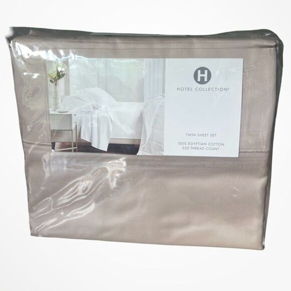 Hotel Collection
525 Thread Count Egyptian Cotton Sheet Set, Twin, Tan - Picture 2 of 7